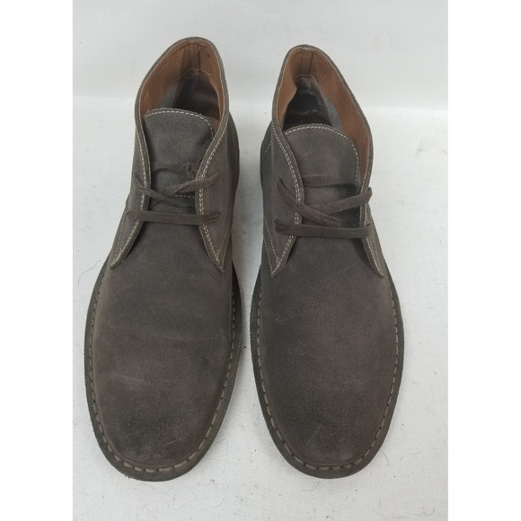 Aston Gray Collection Men\'s Sahara Lace Up Gray Leather oxford Shoes Size 12 main image 9